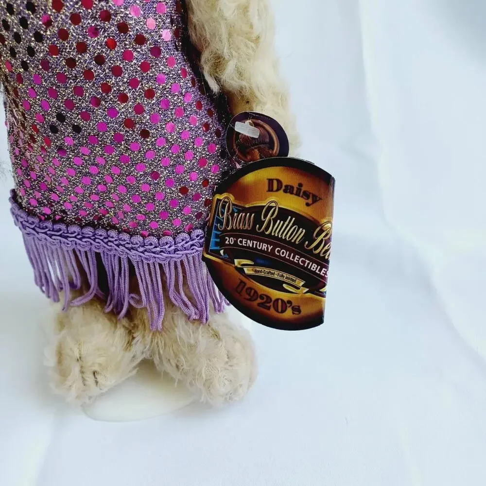 Vtg Brass Button Pickford Bears Daisy 1920 20th Century Collectibles Teddy Stand